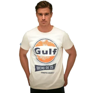 Gulf Racing Oil T-Shirt in Cream
