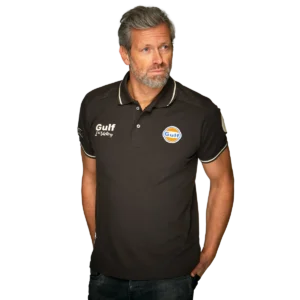 Gulf Vintage Polo in Anthracite