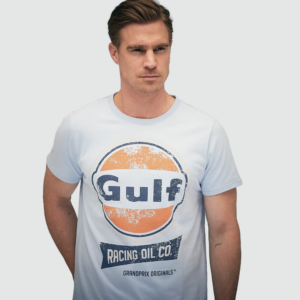 Gulf Racing Oil T-Shirt in Gulf Blue