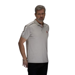 Gulf Diamond Polo in Early Grey