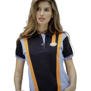 Women's Gulf Racing Team Polo in Navy Blue
