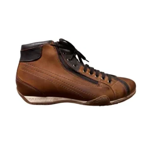 Men's GrandPrix High-Top Sneaker in Cognac