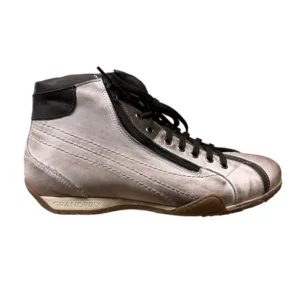 Men's GrandPrix High-Top Sneaker in Off White
